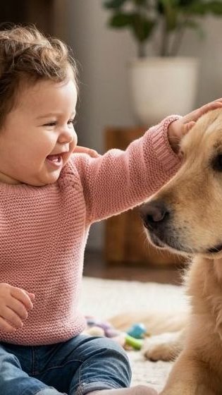 Pet e bebê sozinhos? Tutora comenta os motivos de não deixar cadela com fil