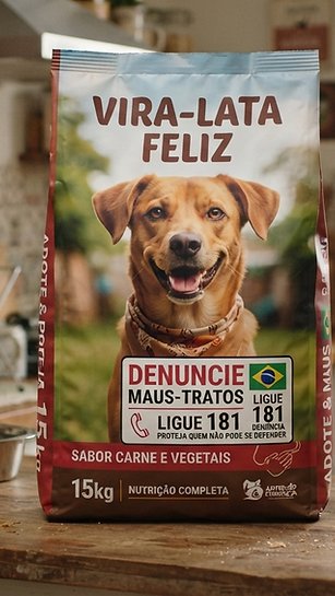 Rações poderão trazer alerta para facilitar denúncia de maus-tratos